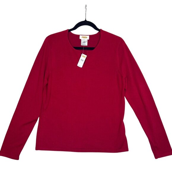 NWT Talbots Women's Long Sleeve Split Neck Sweater Top L Silk Blend- Lot of 3 - Picture 8 of 12